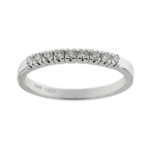 Bague Alfieri & St. John - Bague rivière en or blanc 18 kt avec diamants 0,27 ct 58 Facettes 35584