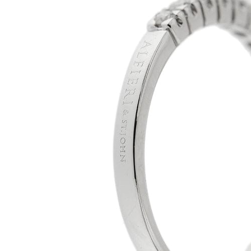 Bague Alfieri & St. John - Bague rivière en or blanc 18 kt avec diamants 0,27 ct 58 Facettes 35584