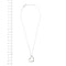 Collier Collier vénitien cœur en or blanc 18 carats et diamants 58 Facettes 35585