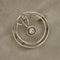 Broche Broche Art déco ronde en or jaune et blanc 18 carats avec diamants 58 Facettes 35599
