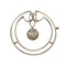 Broche Broche Art déco ronde en or jaune et blanc 18 carats avec diamants 58 Facettes 35599