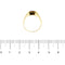 Bague 62 Bague homme en or jaune 18 carats avec cristal rouge 58 Facettes 35623