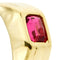 Bague 62 Bague homme en or jaune 18 carats avec cristal rouge 58 Facettes 35623