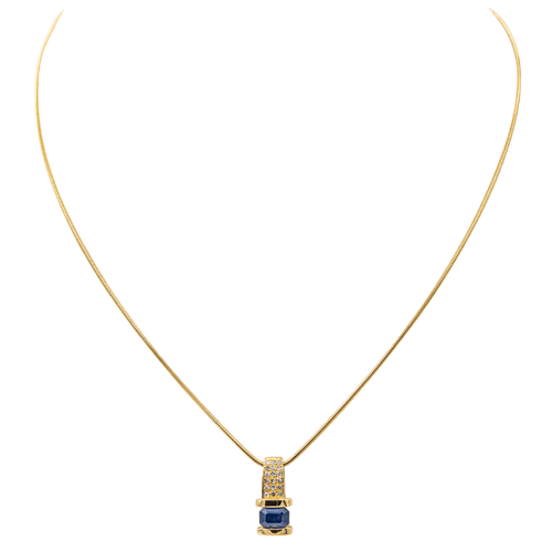 Collier Gay Frères Collier  Or jaune Saphir, Diamant 58 Facettes 3574574CN
