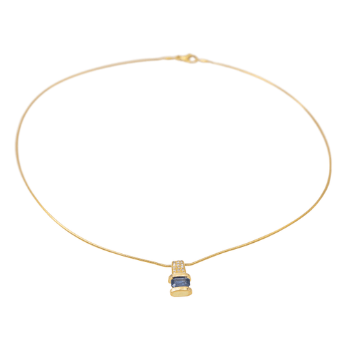 Collier Gay Frères Collier  Or jaune Saphir, Diamant 58 Facettes 3574574CN