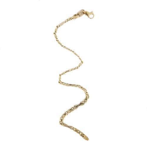 Bracelet Bracelet homme - Maille œil de tigre en or jaune 18 ct 58 Facettes 35765