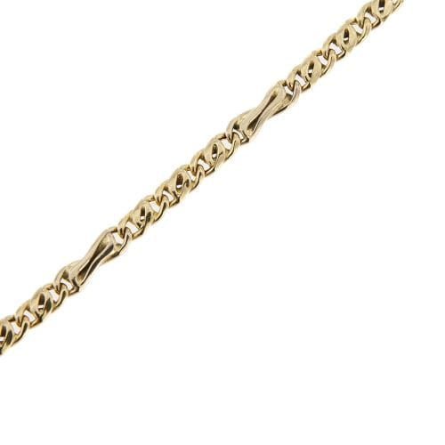 Bracelet Bracelet homme - Maille œil de tigre en or jaune 18 ct 58 Facettes 35765