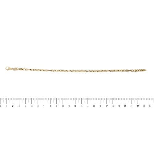 Bracelet Bracelet homme - Maille œil de tigre en or jaune 18 ct 58 Facettes 35765