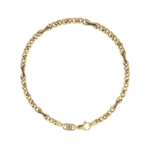 Bracelet Bracelet homme - Maille œil de tigre en or jaune 18 ct 58 Facettes 35765