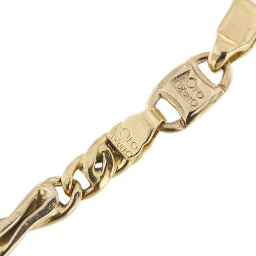 Bracelet Bracelet homme - Maille œil de tigre en or jaune 18 ct 58 Facettes 35765
