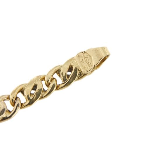 Bracelet Bracelet homme - Maille œil de tigre en or jaune 18 ct 58 Facettes 35765