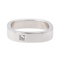 Bague 58 Bague solitaire en or blanc 18 carats avec diamant princesse 58 Facettes 3584452CN