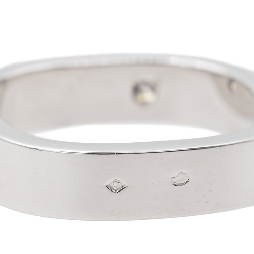 Bague 58 Bague solitaire en or blanc 18 carats avec diamant princesse 58 Facettes 3584452CN
