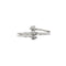 Bague Bliss - Bague trilogie contrariée en or blanc 18 kt et diamants 0,18 ct 58 Facettes 35929