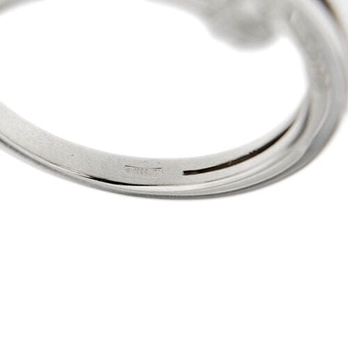 Bague Bliss - Bague trilogie contrariée en or blanc 18 kt et diamants 0,18 ct 58 Facettes 35929