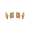 Boutons de manchette Boutons de manchette - 3 ors en or 18 carats 58 Facettes 35987