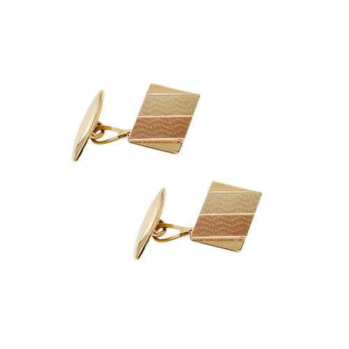Boutons de manchette Boutons de manchette - 3 ors en or 18 carats 58 Facettes 35987