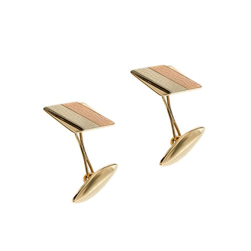 Boutons de manchette Boutons de manchette - 3 ors en or 18 carats 58 Facettes 35987