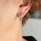 Boucles d'oreilles Créoles Diamants ronds et baguettes 58 Facettes DV0032-61