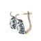 Boucles d'oreilles Boucles d’oreilles en argent et or jaune avec diamant taille ancienne 58 Facettes