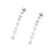 Boucles d'oreilles Boucles d’oreilles pendantes fleur, étoile et cœur en or blanc 18 kt 58 Facettes 36062