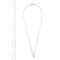 Collier Collier point de lumière en or blanc 18 ct avec diamant 0,10 ct 58 Facettes 36152