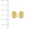 Boucles d'oreilles Boucles d’oreilles puces en or jaune 18 kt 58 Facettes 36225