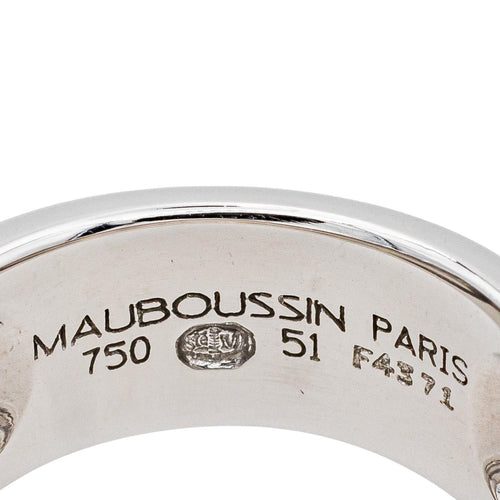 Bague 51 Mauboussin Bague  Or blanc Diamant 58 Facettes 3622776CN
