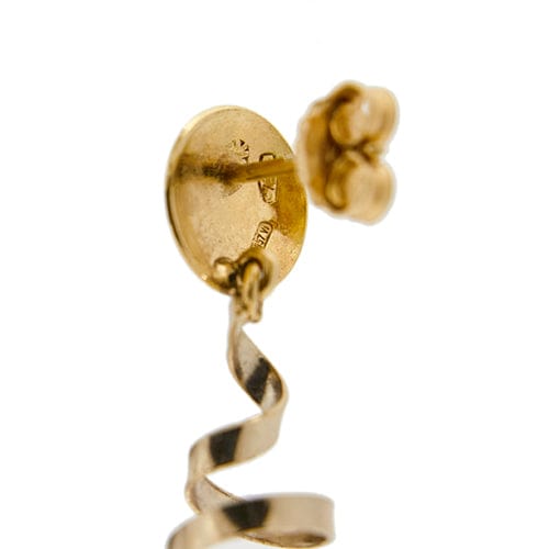 Boucles d'oreilles Boucles d'oreilles pendantes à perles en or jaune et or blanc 18 ct 58 Facettes 36258