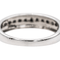 Bague 51 Bague en or blanc 18 carats sertie de diamants noirs 58 Facettes 3629488CN