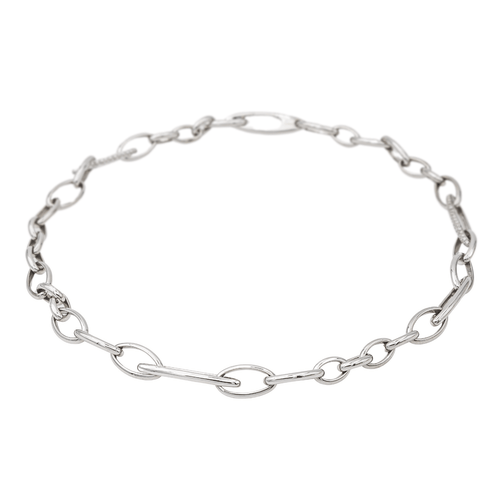Collier Pomellato Iconica - Collier chaîne en or blanc et diamants 58 Facettes 3634333CN