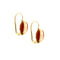 Boucles d'oreilles Boucles d’oreilles dormeuses en or jaune 18 ct avec corail 58 Facettes 36380
