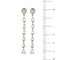 Boucles d'oreilles Boucles d’oreilles pendantes en or blanc 18 ct et diamants 2,76 ct 58 Facettes 36383