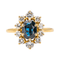 Bague 59 Bague Pompadour Or jaune Saphir, Diamant 58 Facettes 3641002CN