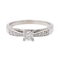 Bague 60 Bague solitaire en or blanc 18 carats et diamants 58 Facettes 3641117CN