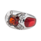 Bague 54 Bague en or blanc 18 carats au grenat et diamants 58 Facettes 3641136CN