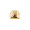 Bague Bague homme rectangulaire en or jaune 18 kt avec rubis 58 Facettes 36431