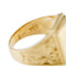 Bague Bague homme rectangulaire en or jaune 18 kt avec rubis 58 Facettes 36431