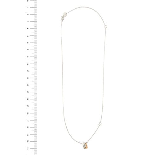 Collier Damiani Abbraccio - Collier avec pendentif en or blanc et rose 18 ct et diamant 58 Facettes 36577