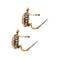 Boucles d'oreilles Boucles d’oreilles diamants en or rose 14 kt et argent 58 Facettes 36647
