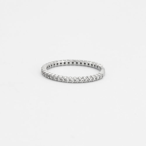 Bague 51 GEMMYO - Alliance Diamants Or Blanc 58 Facettes DV0443-1
