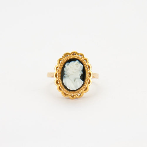 Bague 53 Bague en Or jaune, camée 58 Facettes