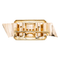 Broche Broche Tank en or jaune et rose 18 carats sertie de citrines 58 Facettes 3670085CN