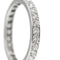 Bague 51 Bague alliance éternité - Diamants taille brillant en or blanc 18 carats 58 Facettes 36705