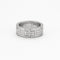 Bague 53 HERMES - Bague "Heracles" en Or Gris et Diamants 58 Facettes DV0184-16