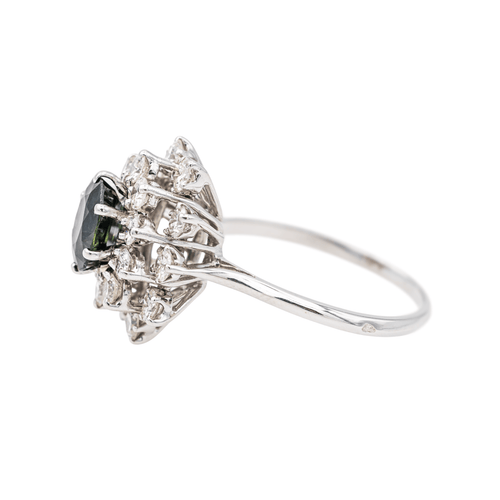 Bague 54 Bague Pompadour en or blanc 18 carats, saphir et diamants 58 Facettes 3681304RV