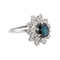 Bague 54 Bague Pompadour en or blanc 18 carats, saphir et diamants 58 Facettes 3681304RV