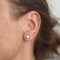 Boucles d'oreilles Boucles d’oreilles point de lumière en or blanc 18 kt et diamants 0,40 ct 58 Facettes 36841