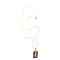 Collier Vieri - Collier maille grecque en or jaune 18 kt avec amétrine 58 Facettes 22563