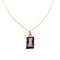 Collier Vieri - Collier maille grecque en or jaune 18 kt avec amétrine 58 Facettes 22563